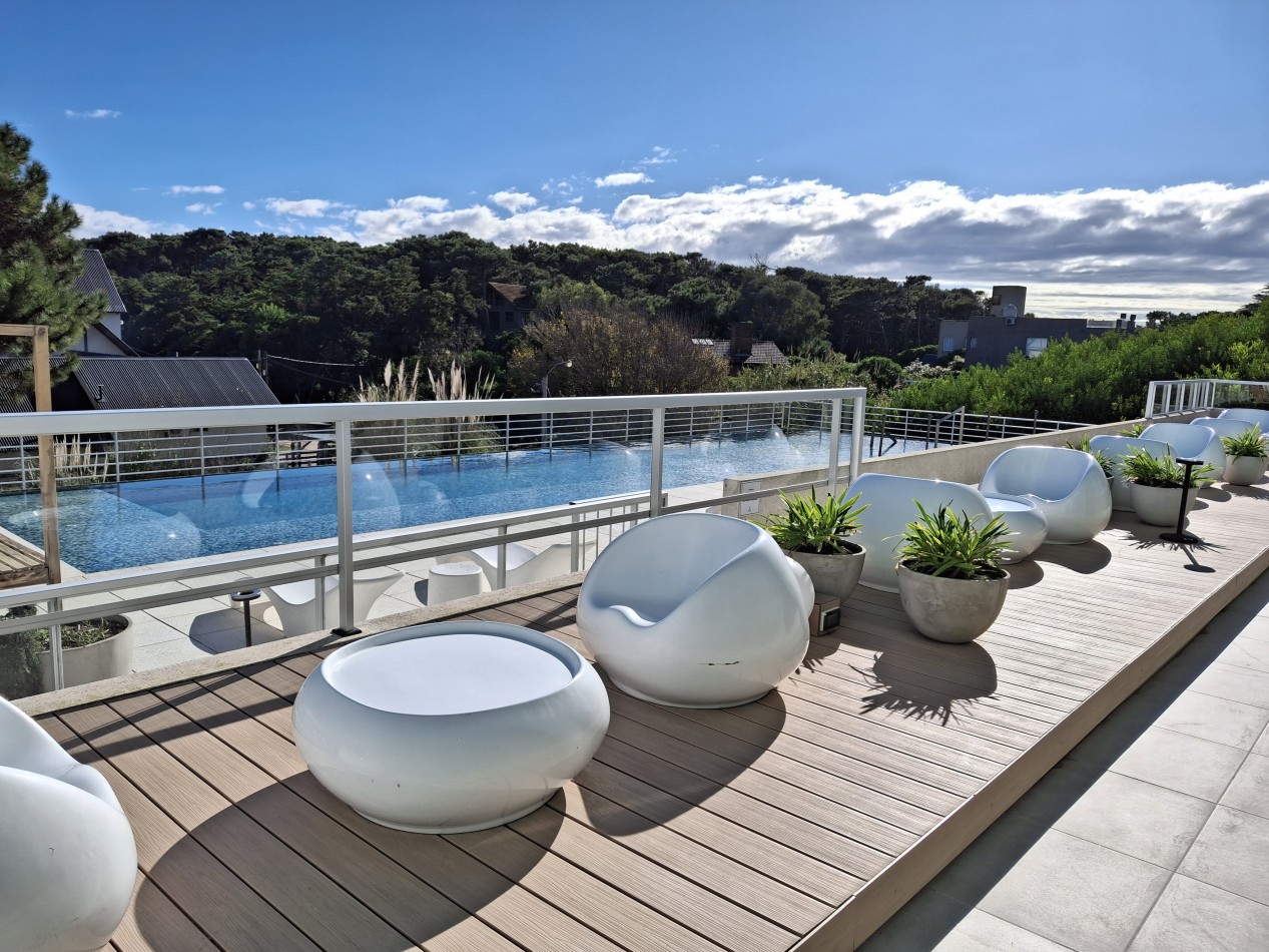 Departamento 3 ambientes planta baja en complejo Flow Las Gaviotas 28 y playa