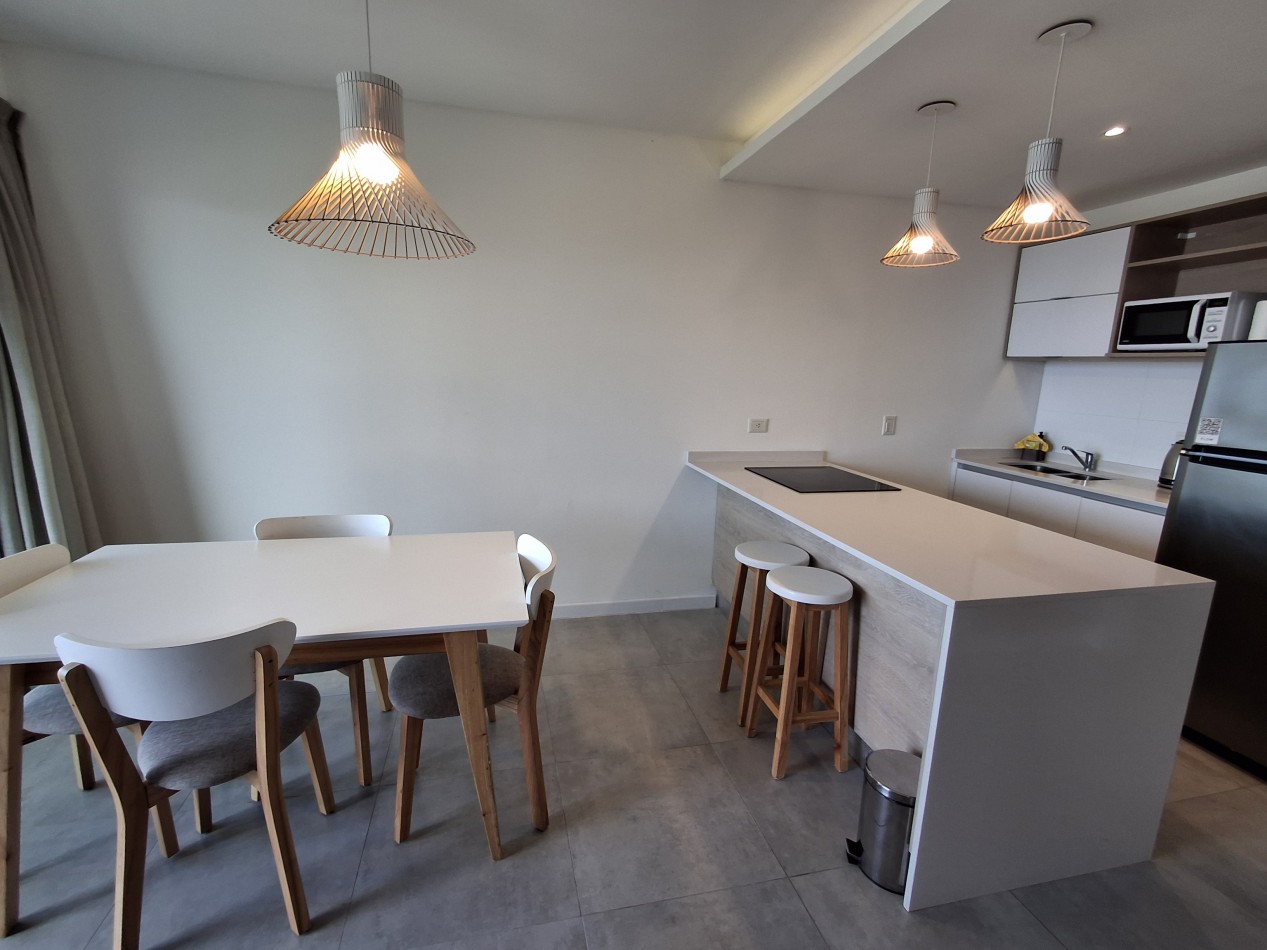 Departamento 3 ambientes planta baja en complejo Flow Las Gaviotas 28 y playa