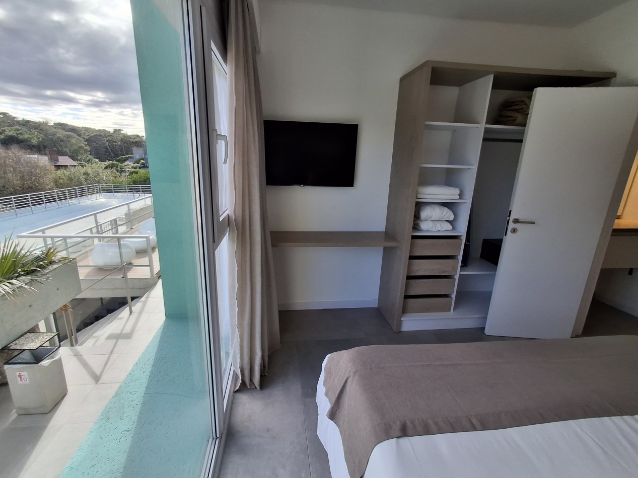 Departamento 3 ambientes planta baja en complejo Flow Las Gaviotas 28 y playa