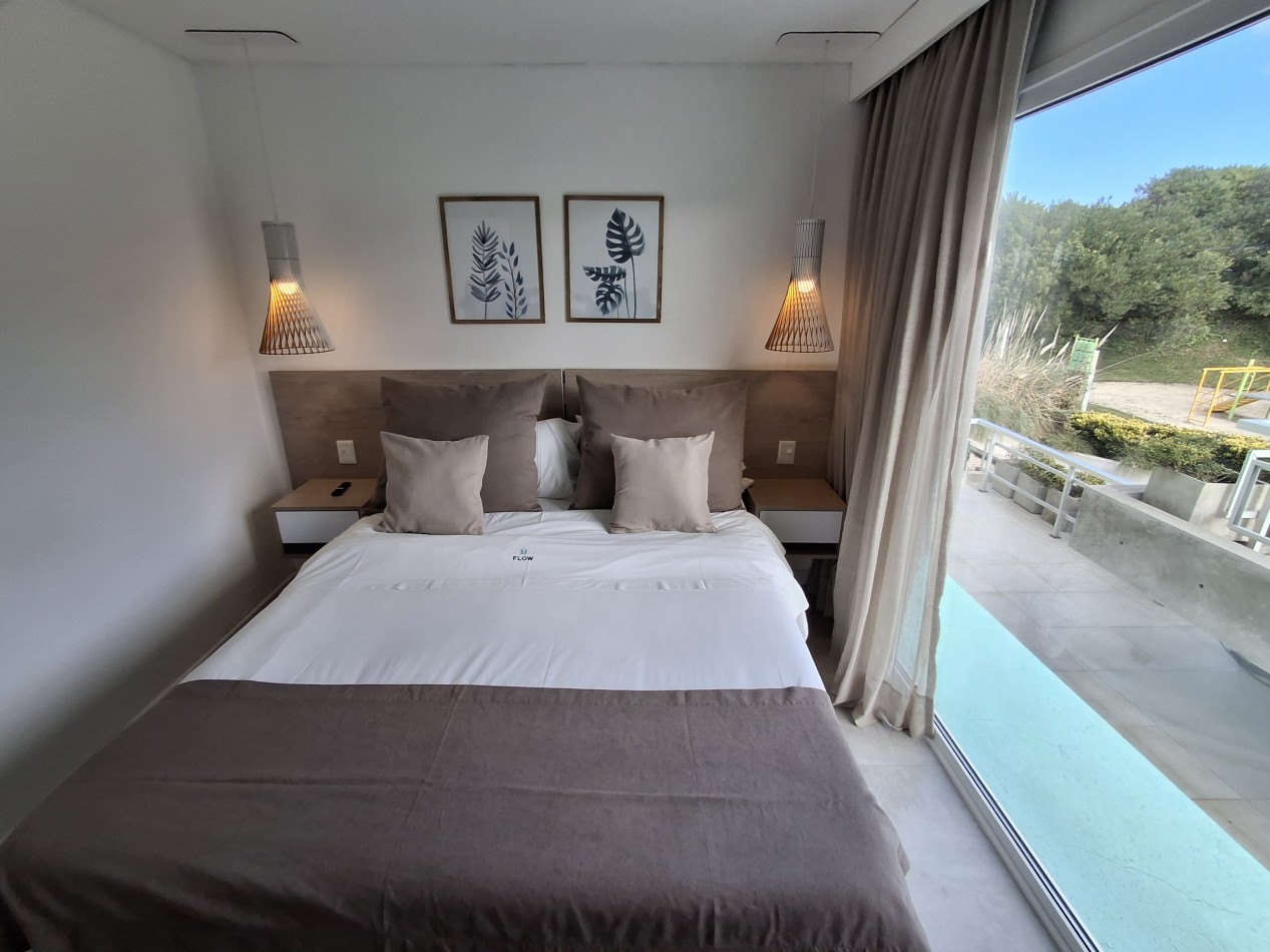 Departamento 3 ambientes planta baja en complejo Flow Las Gaviotas 28 y playa