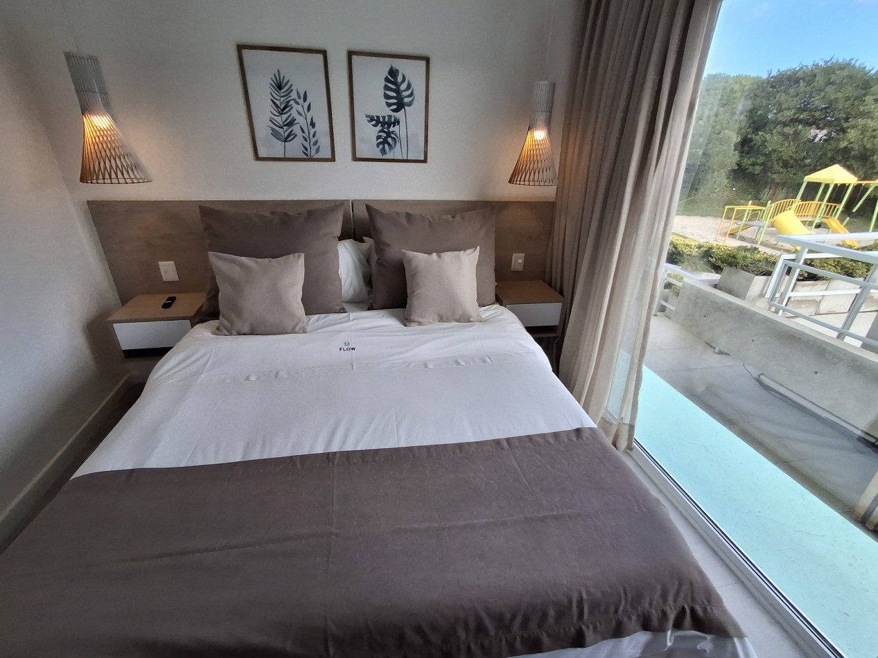 Departamento 3 ambientes planta baja en complejo Flow Las Gaviotas 28 y playa