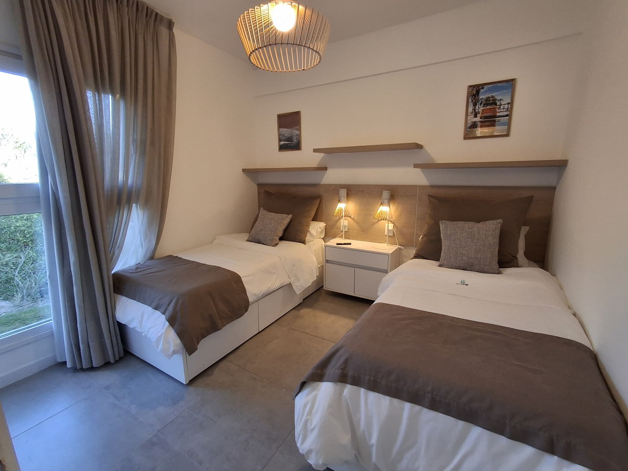 Departamento 3 ambientes planta baja en complejo Flow Las Gaviotas 28 y playa