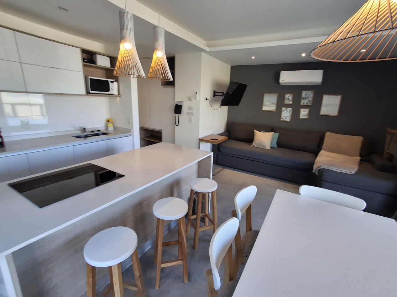 Departamento 3 ambientes planta baja en complejo Flow Las Gaviotas 28 y playa