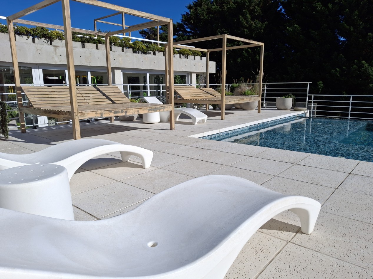 Departamento 3 ambientes planta baja en complejo Flow Las Gaviotas 28 y playa