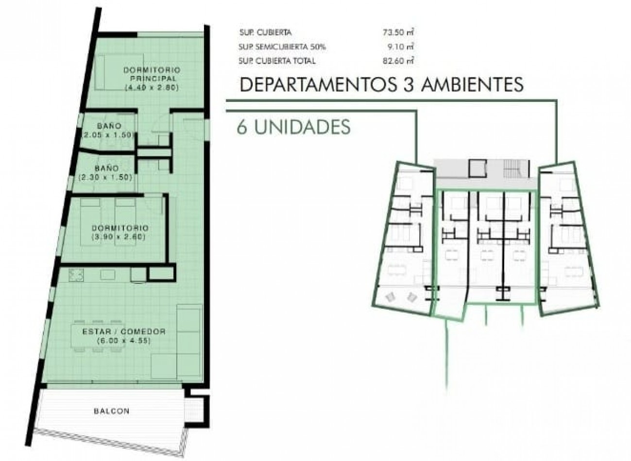 Departamentos en pozo 2 y 3 ambientes 