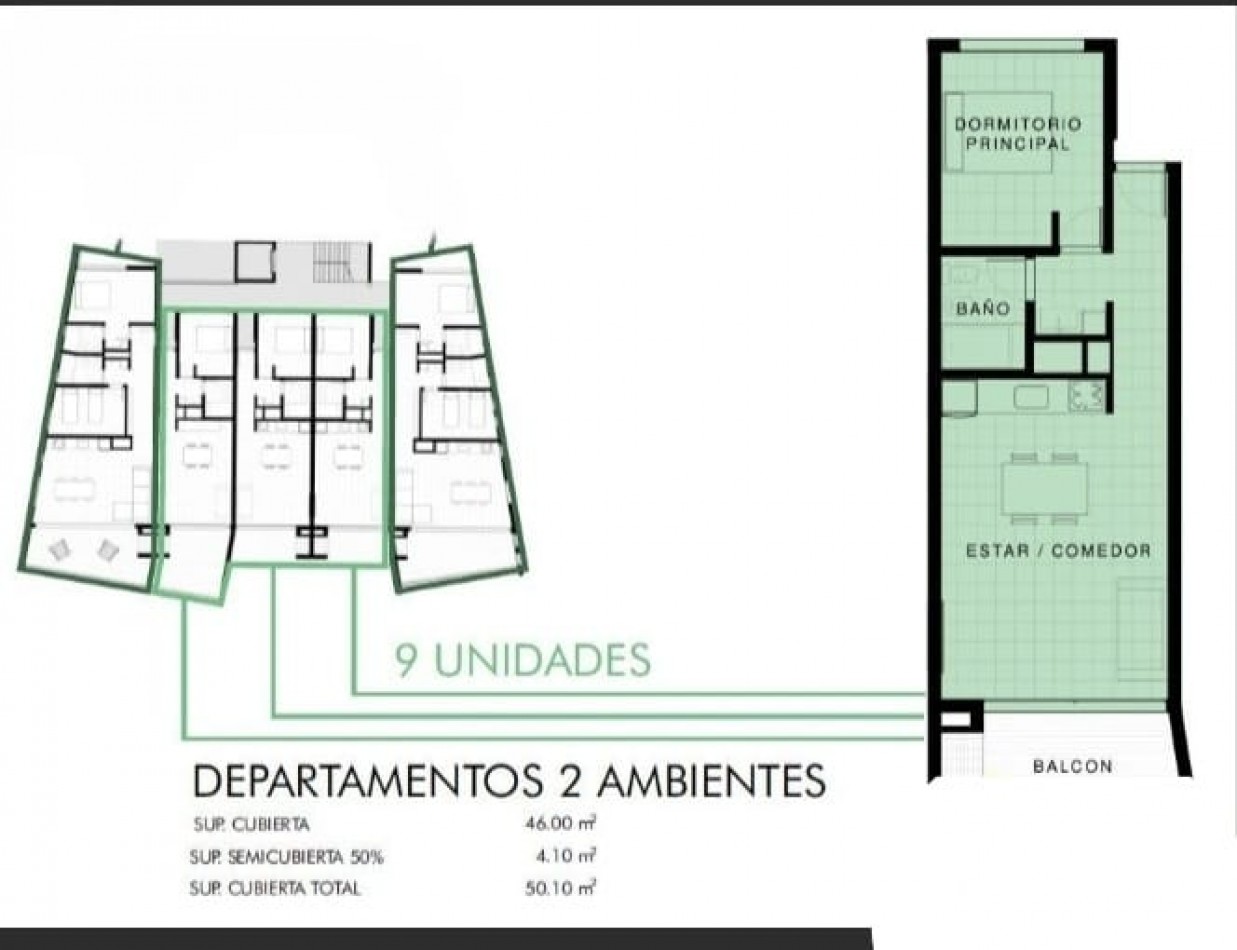 Departamentos en pozo 2 y 3 ambientes 