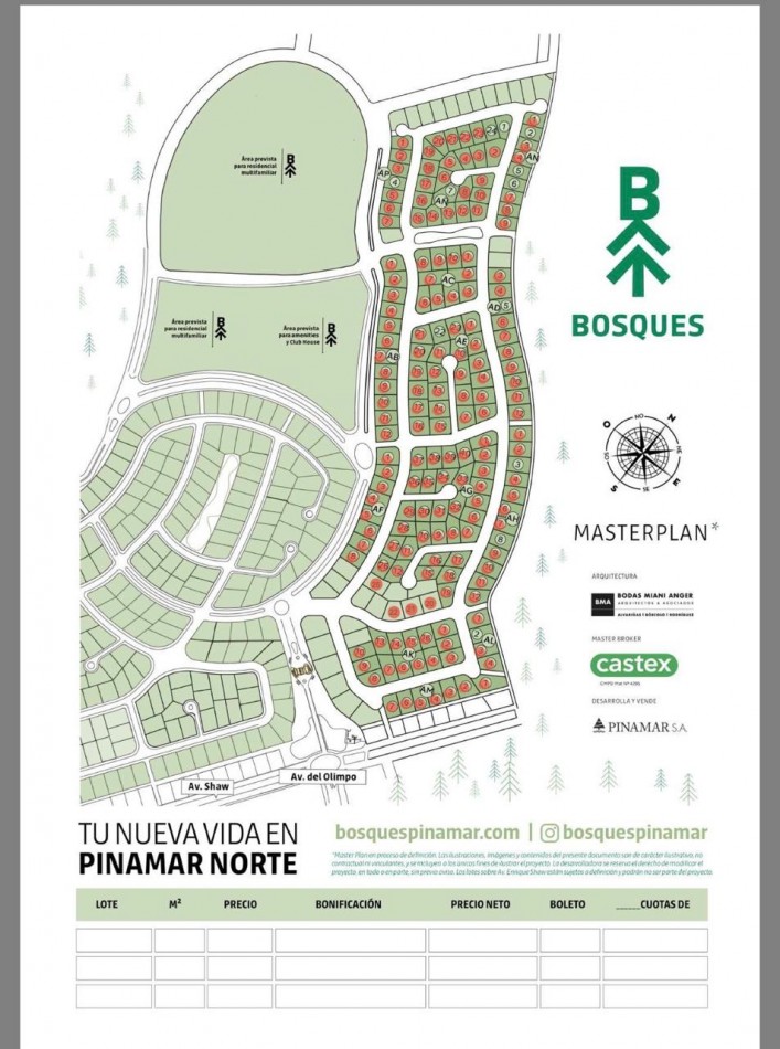 Terreno en venta - Bosques - Pinamar -