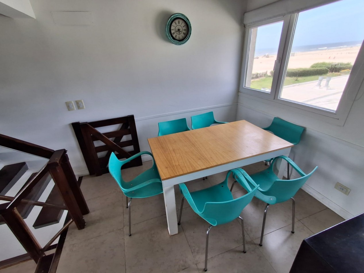 Departamento en alquiler temporal 3 ambientes para 6 personas n- 624 con vista al mar