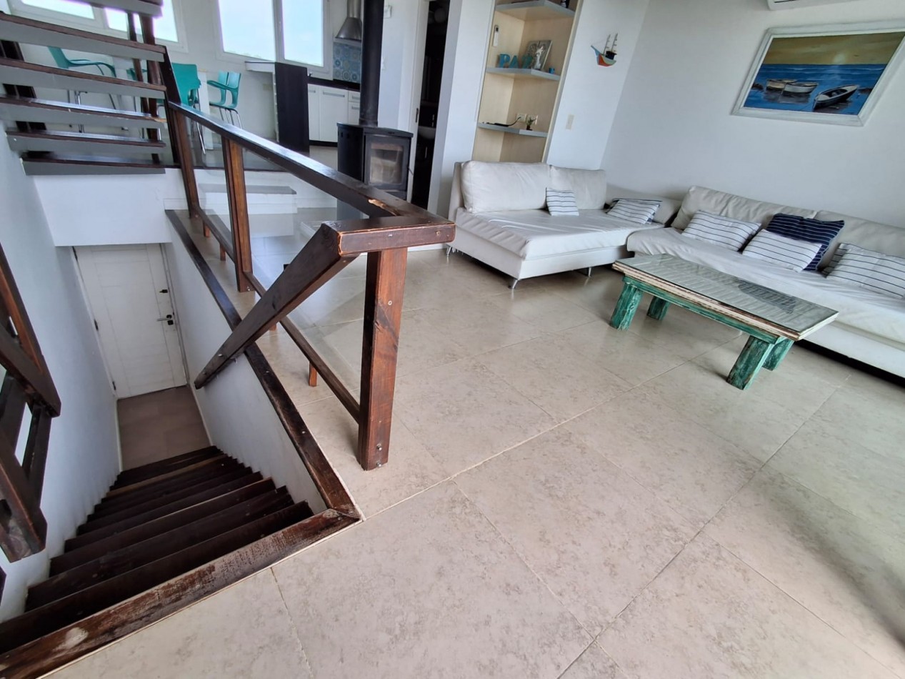 Departamento en alquiler temporal 3 ambientes para 6 personas n- 624 con vista al mar